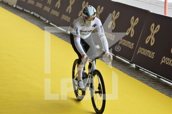 04/04/2021 - Giacomo Nizzolo of Team Qhubeka Assos during the UCI Ronde van Vlaanderen - Tour des Flandres 2021, cycling race, Antwerp - Oudenaarde on April, 4, 2021 in Oudenaarde, Belgium - Photo Laurent Lairys / DPPI - TOUR DES FLANDRES 2021 - ANTWERP - OUDENAARDE - STRADA - CICLISMO