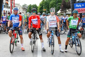 16/06/2021 - Le maglie dei leaders delle classifiche alla partenza di Vittorio Veneto - ADRIATICA IONICA RACE - VITTORIO VENETO-CIMA GRAPPA/RIFUGIO BASSANO - STRADA - CICLISMO