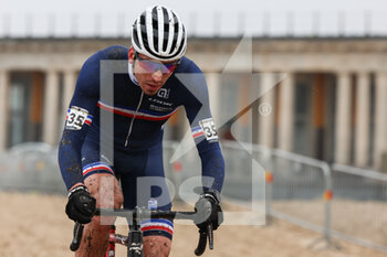 2021-01-30 - Hugo Jot from France during the 2021 UCI Cyclo-Cross World Championships, Men Under 23, on January 30, 2021 in Oostende, Belgium - Photo Fabien Boukla / DPPI - 2021 UCI CYCLO-CROSS WORLD CHAMPIONSHIPS, MEN UNDER 23 - CYCLOCROSS - CYCLING