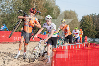 2020-11-07 - Pim Ronhaar (NED), Ryan Kamp (NED) during the 2020 UEC Cyclo-Cross European Championships, Men Under 23, on november 7, 2020 in Rosmalen, The Netherlands - Photo Orange Pictures / DPPI - 2020 UEC CYCLO-CROSS EUROPEAN CHAMPIONSHIPS, MEN UNDER 23 - CYCLOCROSS - CYCLING