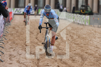 2021-01-31 - Tim Merlier from Belgium during the 2021 UCI Cyclo-Cross World Championships, Men Elite, on January 31, 2021 in Oostende, Belgium - Photo Fabien Boukla / DPPI - 2021 UCI CYCLO-CROSS WORLD CHAMPIONSHIPS, MEN ELITE - CYCLOCROSS - CYCLING