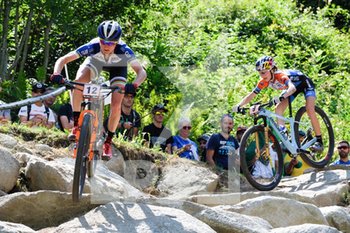 2019-08-04 - CATHARINE PENDREL- YANA BELOMOINA - COPPA DEL MONDO CROSS-COUNTRY - VAL DI SOLE UCI MTB WORLD CUP 2019 - WOMEN - MTB - MOUNTAIN BIKE - CYCLING
