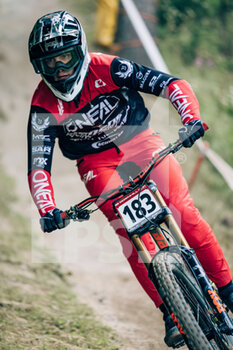 2021-07-25 - NOVOTNY Robin during the iXS European Downhill Cup, Mountain Bike cycling event on July 25, 2021 in Pila, Italy - Photo Olly Bowman / DPPI - IXS EUROPEAN DOWNHILL CUP 2021 - MTB - MOUNTAIN BIKE - CYCLING