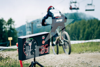 2021-07-25 - Illustration rider during the iXS European Downhill Cup, Mountain Bike cycling event on July 25, 2021 in Pila, Italy - Photo Olly Bowman / DPPI - IXS EUROPEAN DOWNHILL CUP 2021 - MTB - MOUNTAIN BIKE - CYCLING