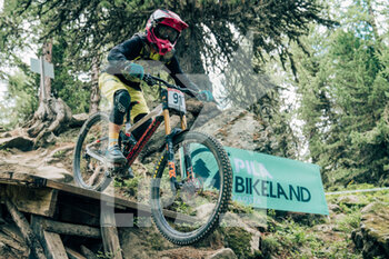 2021-07-25 - LEMA Amon during the iXS European Downhill Cup, Mountain Bike cycling event on July 25, 2021 in Pila, Italy - Photo Olly Bowman / DPPI - IXS EUROPEAN DOWNHILL CUP 2021 - MTB - MOUNTAIN BIKE - CYCLING