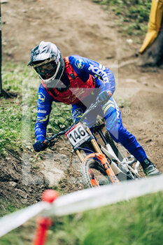 2021-07-25 - GRAMATICA Riccardo during the iXS European Downhill Cup, Mountain Bike cycling event on July 25, 2021 in Pila, Italy - Photo Olly Bowman / DPPI - IXS EUROPEAN DOWNHILL CUP 2021 - MTB - MOUNTAIN BIKE - CYCLING