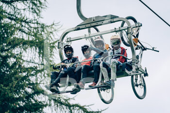 2021-07-25 - Illustration riders during the iXS European Downhill Cup, Mountain Bike cycling event on July 25, 2021 in Pila, Italy - Photo Olly Bowman / DPPI - IXS EUROPEAN DOWNHILL CUP 2021 - MTB - MOUNTAIN BIKE - CYCLING