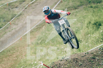 2021-07-25 - LANGE Jannick during the iXS European Downhill Cup, Mountain Bike cycling event on July 25, 2021 in Pila, Italy - Photo Olly Bowman / DPPI - IXS EUROPEAN DOWNHILL CUP 2021 - MTB - MOUNTAIN BIKE - CYCLING