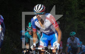 2020-09-18 - Thibault Pinot of Groupama - FDJ during the Tour de France 2020, cycling race stage 19, Bourg en Bresse - Champagnole (165,5 km) on September 18, 2020 in Champagnole, France - Photo Laurent Lairys / DPPI - STAGE 19, BOURG EN BRESSE - CHAMPAGNOLE 2020 - TOUR DE FRANCE - CYCLING