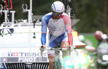 2020-09-19 - Thibault Pinot of Groupama - FDJ during the Tour de France 2020, cycling race stage 20, Time Trial, Lure - La Planche des Belles Filles (36,2 km) on September 19, 2020 in Plancher-les-Mines, France - Photo Laurent Lairys / DPPI - STAGE 20, TIME TRIAL, LURE - LA PLANCHE DES BELLES FILLES - TOUR DE FRANCE - CYCLING