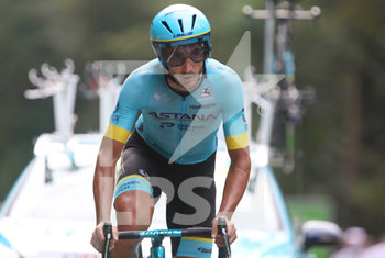 2020-09-19 - Gorka Izaguirre Insausti of Astana Pro Cycling during the Tour de France 2020, cycling race stage 20, Time Trial, Lure - La Planche des Belles Filles (36,2 km) on September 19, 2020 in Plancher-les-Mines, France - Photo Laurent Lairys / DPPI - STAGE 20, TIME TRIAL, LURE - LA PLANCHE DES BELLES FILLES - TOUR DE FRANCE - CYCLING