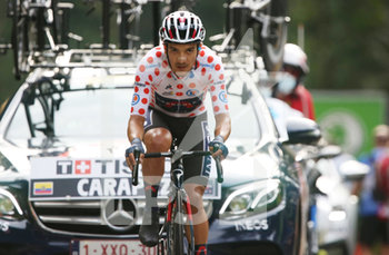 2020-09-19 - Richard Carapaz of Ineos - Grenadiers during the Tour de France 2020, cycling race stage 20, Time Trial, Lure - La Planche des Belles Filles (36,2 km) on September 19, 2020 in Plancher-les-Mines, France - Photo Laurent Lairys / DPPI - STAGE 20, TIME TRIAL, LURE - LA PLANCHE DES BELLES FILLES - TOUR DE FRANCE - CYCLING