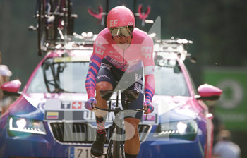 2020-09-19 - Rigoberto Uran of EF Pro Cycling during the Tour de France 2020, cycling race stage 20, Time Trial, Lure - La Planche des Belles Filles (36,2 km) on September 19, 2020 in Plancher-les-Mines, France - Photo Laurent Lairys / DPPI - STAGE 20, TIME TRIAL, LURE - LA PLANCHE DES BELLES FILLES - TOUR DE FRANCE - CYCLING