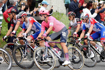 2021-06-29 - Valentin Madouas of Groupama FDJ, Stefan Bissegger of EF Education - Nippo and Arnaud Démare of Groupama FDJ during the Tour de France 2021, Cycling race stage 4, Redon - Fougeres (150,4 Km) on June 29, 2021 in Fougeres, France - Photo Laurent Lairys / DPPI - TOUR DE FRANCE 2021, CYCLING RACE STAGE 4, REDON - FOUGERES (150,4 KM) - TOUR DE FRANCE - CYCLING
