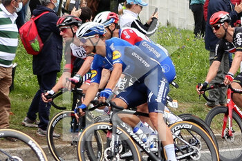 2021-06-29 - Davide Ballerini of Deceuninck - Quick Step during the Tour de France 2021, Cycling race stage 4, Redon - Fougeres (150,4 Km) on June 29, 2021 in Fougeres, France - Photo Laurent Lairys / DPPI - TOUR DE FRANCE 2021, CYCLING RACE STAGE 4, REDON - FOUGERES (150,4 KM) - TOUR DE FRANCE - CYCLING