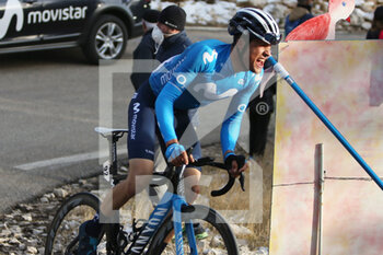 2021-02-13 - Sergio Samitier of Movistar Team during the Tour de la Provence, Stage 3, Istres â Chalet Reynard ( Mont Ventoux ) on February 13, 2021 in Bédoin, France - Photo Laurent Lairys / DPPI - TOUR DE LA PROVENCE, STAGE 3, ISTRES A CHALET REYNARD ( MONT VENTOUX ) - TOUR DE LA PROVENCE - CYCLING