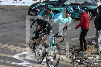 2021-02-13 - Ion Inzaguirre of Astana - Premier Tech and Ide Schelling of BORA - hansgrohe during the Tour de la Provence, Stage 3, Istres â Chalet Reynard ( Mont Ventoux ) on February 13, 2021 in Bédoin, France - Photo Laurent Lairys / DPPI - TOUR DE LA PROVENCE, STAGE 3, ISTRES A CHALET REYNARD ( MONT VENTOUX ) - TOUR DE LA PROVENCE - CYCLING