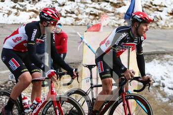 2021-02-13 - Florian Vermeersch and Philippe Gilbert of Lotto Soudal during the Tour de la Provence, Stage 3, Istres â Chalet Reynard ( Mont Ventoux ) on February 13, 2021 in Bédoin, France - Photo Laurent Lairys / DPPI - TOUR DE LA PROVENCE, STAGE 3, ISTRES A CHALET REYNARD ( MONT VENTOUX ) - TOUR DE LA PROVENCE - CYCLING