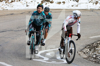 2021-02-13 - Bryan Coquard of B&B Hotels p/b KTM and Clement Venturini of AG2R Citroen Team during the Tour de la Provence, Stage 3, Istres â Chalet Reynard ( Mont Ventoux ) on February 13, 2021 in Bédoin, France - Photo Laurent Lairys / DPPI - TOUR DE LA PROVENCE, STAGE 3, ISTRES A CHALET REYNARD ( MONT VENTOUX ) - TOUR DE LA PROVENCE - CYCLING