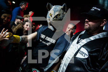 2020-02-29 - Michael Magnesi con la maschera da lupo - TITOLO INTERCONTINENTALE IBO - MAGNESI VS TERAN - BOXING - CONTACT