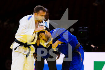 2021-06-07 - Kilian Le Blouch of France, Joao Cristostomo of Portugal during the IJF World Judo Championships 2021 on June 7, 2021 at Budapest Sports Arena in Budapest, Hungary - Photo Yannick Verhoeven / Orange Pictures / DPPI - IJF WORLD JUDO CHAMPIONSHIPS 2021 - JUDO - CONTACT