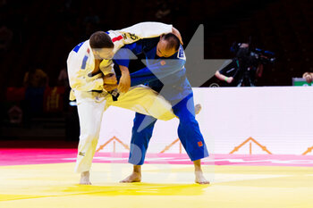 2021-06-07 - Baskhuu Yondonperenlei of Mongolia, Kilian Le Blouch of France during the IJF World Judo Championships 2021 on June 7, 2021 at Budapest Sports Arena in Budapest, Hungary - Photo Yannick Verhoeven / Orange Pictures / DPPI - IJF WORLD JUDO CHAMPIONSHIPS 2021 - JUDO - CONTACT