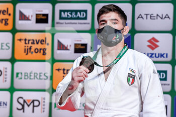 2021-06-07 - Manuel Lombardo of Italy winner of the silver medal men -66kg during the IJF World Judo Championships 2021 on June 7, 2021 at Budapest Sports Arena in Budapest, Hungary - Photo Yannick Verhoeven / Orange Pictures / DPPI - IJF WORLD JUDO CHAMPIONSHIPS 2021 - JUDO - CONTACT