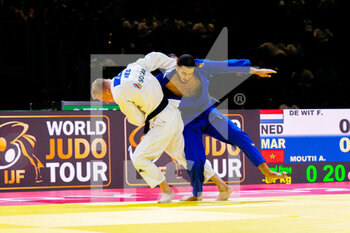 2021-06-09 - Frank de Wit of the Netherlands, Moutii Achraf of Morocco during the IJF World Judo Championships 2021 on June 9, 2021 at Budapest Sports Arena in Budapest, Hungary - Photo Yannick Verhoeven / Orange Pictures / DPPI - IJF WORLD JUDO CHAMPIONSHIPS 2021 - JUDO - CONTACT