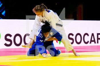 2021-06-09 - Cristina Cabana Perez of Spain, Sanne Vermeer of the Netherlands during the IJF World Judo Championships 2021 on June 9, 2021 at Budapest Sports Arena in Budapest, Hungary - Photo Yannick Verhoeven / Orange Pictures / DPPI - IJF WORLD JUDO CHAMPIONSHIPS 2021 - JUDO - CONTACT