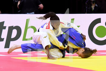 2021-06-09 - Clarisse Agbegnenou of France and Andreja Leski of Slovenia during the IJF World Judo Championships 2021 on June 9, 2021 at Budapest Sports Arena in Budapest, Hungary - Photo Yannick Verhoeven / Orange Pictures / DPPI - IJF WORLD JUDO CHAMPIONSHIPS 2021 - JUDO - CONTACT