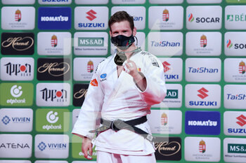 2021-06-09 - Matthias Casse of Belgium, Gold during the medal ceremony during the IJF World Judo Championships 2021 on June 9, 2021 at Budapest Sports Arena in Budapest, Hungary - Photo Yannick Verhoeven / Orange Pictures / DPPI - IJF WORLD JUDO CHAMPIONSHIPS 2021 - JUDO - CONTACT
