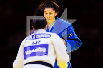 2021-06-10 - Nihel Landolsi of Tunesia, Oula Dahouk of the IJF Refugee Team during the IJF World Judo Championships 2021 on June 10, 2021 at Budapest Sports Arena in Budapest, Hungary - Photo Yannick Verhoeven / Orange Pictures / DPPI - IJF WORLD JUDO CHAMPIONSHIPS 2021 - JUDO - CONTACT