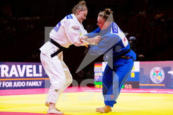 2021-06-10 - Giovanna Scoccimarro of Germany, Aoife Coughlan of Australia during the IJF World Judo Championships 2021 on June 10, 2021 at Budapest Sports Arena in Budapest, Hungary - Photo Yannick Verhoeven / Orange Pictures / DPPI - IJF WORLD JUDO CHAMPIONSHIPS 2021 - JUDO - CONTACT