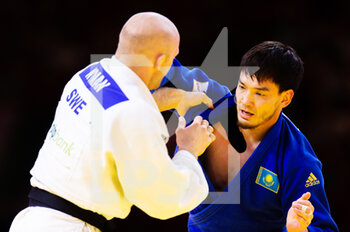 2021-06-10 - Marcus Nyman of Sweden, Islam Bozbayev of Kazakhstan during the IJF World Judo Championships 2021 on June 10, 2021 at Budapest Sports Arena in Budapest, Hungary - Photo Yannick Verhoeven / Orange Pictures / DPPI - IJF WORLD JUDO CHAMPIONSHIPS 2021 - JUDO - CONTACT