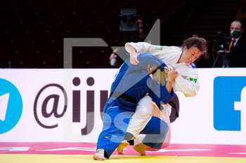 2021-06-10 - Megan Fletcher of Ireland, Maria Portela of Brazil during the IJF World Judo Championships 2021 on June 10, 2021 at Budapest Sports Arena in Budapest, Hungary - Photo Yannick Verhoeven / Orange Pictures / DPPI - IJF WORLD JUDO CHAMPIONSHIPS 2021 - JUDO - CONTACT