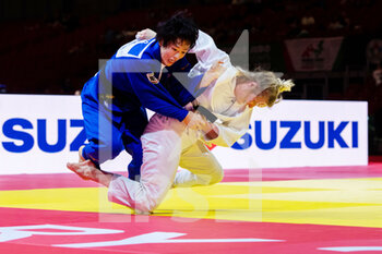 2021-06-10 - anne van Dijke of the Netherlands, Yoko Ono of Japan during the IJF World Judo Championships 2021 on June 10, 2021 at Budapest Sports Arena in Budapest, Hungary - Photo Yannick Verhoeven / Orange Pictures / DPPI - IJF WORLD JUDO CHAMPIONSHIPS 2021 - JUDO - CONTACT