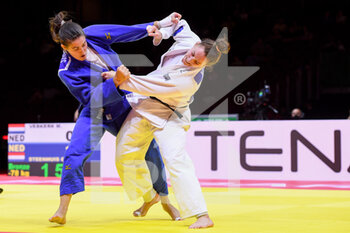 2021-06-11 - Marhinde Verkerk of the Netherlands, Guusje Steenhuis of the Netherlands during the IJF World Judo Championships 2021 on June 11, 2021 at Budapest Sports Arena in Budapest, Hungary - Photo Yannick Verhoeven / Orange Pictures / DPPI - IJF WORLD JUDO CHAMPIONSHIPS 2021 - JUDO - CONTACT