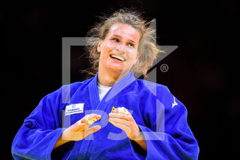 2021-06-11 - Anna Maria Wagner of Germany celebrating gold medal during the IJF World Judo Championships 2021 on June 11, 2021 at Budapest Sports Arena in Budapest, Hungary - Photo Yannick Verhoeven / Orange Pictures / DPPI - IJF WORLD JUDO CHAMPIONSHIPS 2021 - JUDO - CONTACT