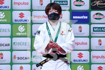 2021-06-11 - Mami Umeki of Japan winner of the bronze medal women 78 kg during the IJF World Judo Championships 2021 on June 11, 2021 at Budapest Sports Arena in Budapest, Hungary - Photo Yannick Verhoeven / Orange Pictures / DPPI - IJF WORLD JUDO CHAMPIONSHIPS 2021 - JUDO - CONTACT