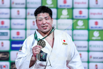 2021-06-12 - Kokoro Kageura of Japan with the gold medal during the medal ceremony +100 men during the IJF World Judo Championships 2021 on June 12, 2021 at Budapest Sports Arena in Budapest, Hungary - Photo Yannick Verhoeven / Orange Pictures / DPPI - IJF WORLD JUDO CHAMPIONSHIPS 2021 - JUDO - CONTACT