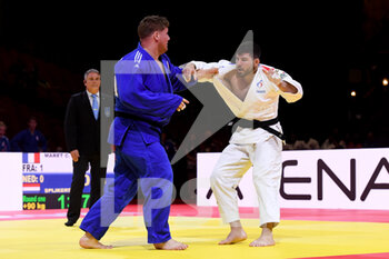 2021-06-13 - Jur Spijkers of the Netherlands and Cyrille Maret of France during the IJF World Judo Championships 2021 on June 13, 2021 at Budapest Sports Arena in Budapest, Hungary - Photo Yannick Verhoeven / Orange Pictures / DPPI - IJF WORLD JUDO CHAMPIONSHIPS 2021 - JUDO - CONTACT