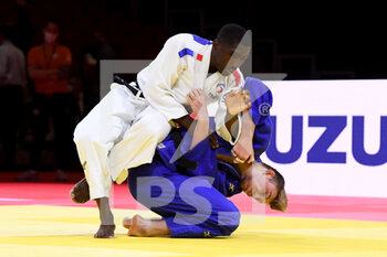 2021-06-13 - Joan-Benjamin Gaba of France and Yannick van der Kolk of the Netherlands during the IJF World Judo Championships 2021 on June 13, 2021 at Budapest Sports Arena in Budapest, Hungary - Photo Yannick Verhoeven / Orange Pictures / DPPI - IJF WORLD JUDO CHAMPIONSHIPS 2021 - JUDO - CONTACT