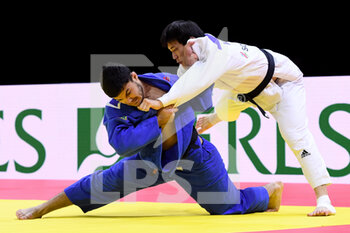2021-06-13 - Shermukhammad Jandreev of Uzbekistan and Juyeop Han of South Korea during the IJF World Judo Championships 2021 on June 13, 2021 at Budapest Sports Arena in Budapest, Hungary - Photo Yannick Verhoeven / Orange Pictures / DPPI - IJF WORLD JUDO CHAMPIONSHIPS 2021 - JUDO - CONTACT
