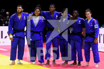 2021-06-13 - Team of France during the IJF World Judo Championships 2021 on June 13, 2021 at Budapest Sports Arena in Budapest, Hungary - Photo Yannick Verhoeven / Orange Pictures / DPPI - IJF WORLD JUDO CHAMPIONSHIPS 2021 - JUDO - CONTACT