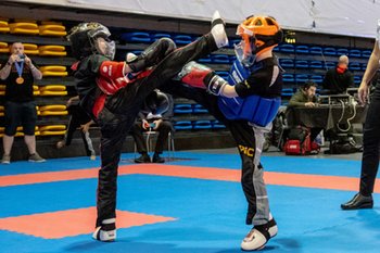 2019-01-19 - Kids durante un incontri dimostrativo di 7LightContact Kickboxing Europe Cup GoldenGlove2019 - EUROPE CUP GOLDENGLOVE 2019 - KICK BOXING - CONTACT
