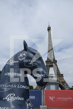 2021-06-25 - Illustration Eiffel tower during the Longines Paris Eiffel Jumping 2021, Longines Global Champions Tour Equestrian CSI 5 on June 25, 2021 at Champ de Mars in Paris, France - Photo Christophe Bricot / DPPI - LONGINES PARIS EIFFEL JUMPING 2021, LONGINES GLOBAL CHAMPIONS TOUR EQUESTRIAN CSI 5 - INTERNATIONALS - EQUESTRIAN