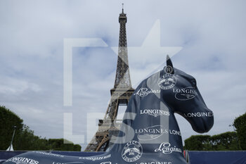 2021-06-25 - Illustration Eiffel tower during the Longines Paris Eiffel Jumping 2021, Longines Global Champions Tour Equestrian CSI 5 on June 25, 2021 at Champ de Mars in Paris, France - Photo Christophe Bricot / DPPI - LONGINES PARIS EIFFEL JUMPING 2021, LONGINES GLOBAL CHAMPIONS TOUR EQUESTRIAN CSI 5 - INTERNATIONALS - EQUESTRIAN