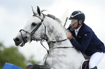 2021-07-10 - Roger Yves Bost riding Cassius Clay Vdv Z during the Masters Chantilly 2021, FEI equestrian event, Jumping CSI5 on July 10, 2021 at Chateau de Chantilly in Chantilly, France - Photo Christophe Bricot / DPPI - MASTERS CHANTILLY 2021, FEI EQUESTRIAN EVENT, JUMPING CSI5 - INTERNATIONALS - EQUESTRIAN