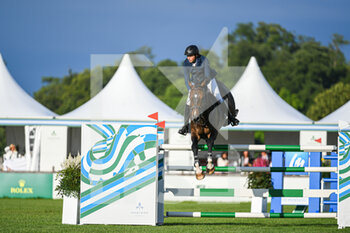 2021-07-10 - Martin Fuchs of Switzerland riding Conner 70 during the M1 Ducati Table A against the clock 1m50 with jump off, of the Masters Chantilly 2021, FEI equestrian event, Jumping CSI5 on July 10, 2021 at Chateau de Chantilly in Chantilly, France - Photo Victor Joly / DPPI - MASTERS CHANTILLY 2021, FEI EQUESTRIAN EVENT, JUMPING CSI5 - INTERNATIONALS - EQUESTRIAN