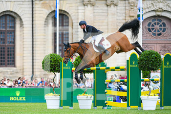 2021-07-11 - Jerome Guery of Belgium riding Grupo Prom Diego during the Rolex Grand Prix Table A against the clock 1m60 with jump off, of the Masters Chantilly 2021, FEI equestrian event, Jumping CSI5 on July 11, 2021 at Chateau de Chantilly in Chantilly, France - Photo Victor Joly / DPPI - MASTERS CHANTILLY 2021, FEI EQUESTRIAN EVENT, JUMPING CSI5 - INTERNATIONALS - EQUESTRIAN